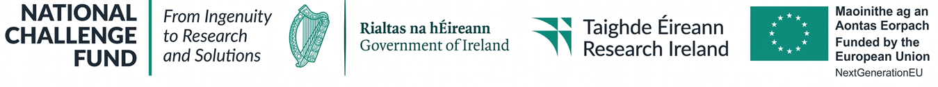 National Challenge Fund, Government of Ireland, Research Ireland, and Funded by the European Union - NextGenerationEU acknowledgment.